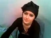 Hijab Arab fille clignotant